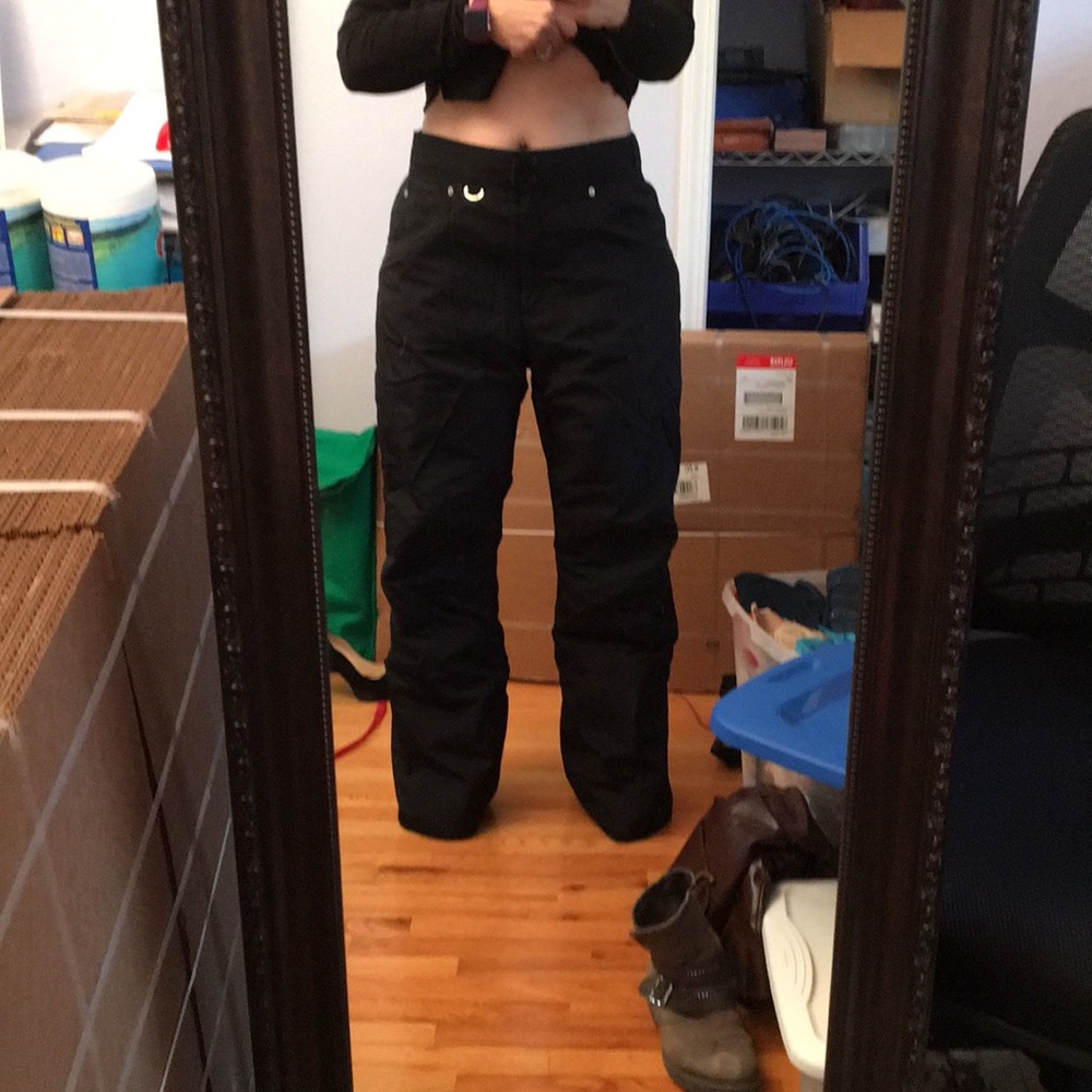 Slalom Black tall snowboarding pants